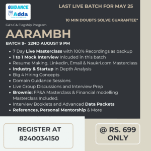 Aarambh Batch 9 : 22nd August onwards